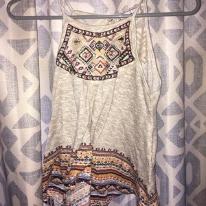 Halter tank top Aztec pattern